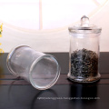 300ml glass jars tea storage cylinder jar with sealed glass lid